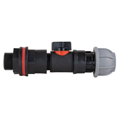 Water Butt Kit 3/4" with In-Line Valve + 25mm MDPE Joiner - Best4Trade-Retail Tech Hose & Fittings