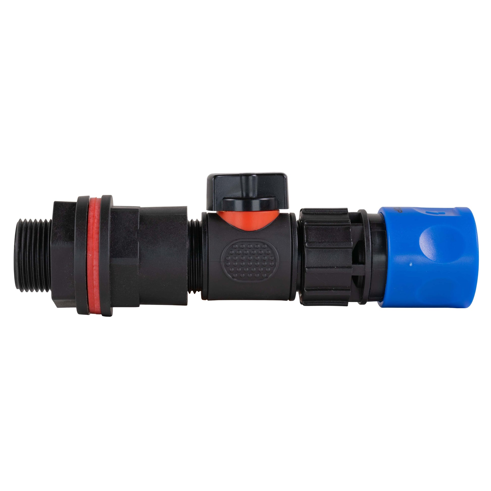 Water Butt Kit 3/4" with In-Line Valve + Female Quick Connector Blue - Best4Trade-Retail Tech Hose & Fittings