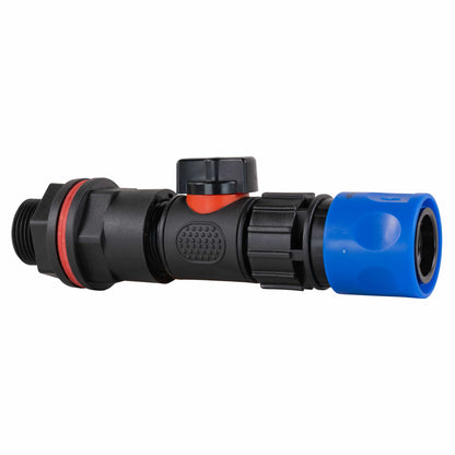 Water Butt Kit 3/4" with In-Line Valve + Female Quick Connector Blue - Best4Trade-Retail Tech Hose & Fittings