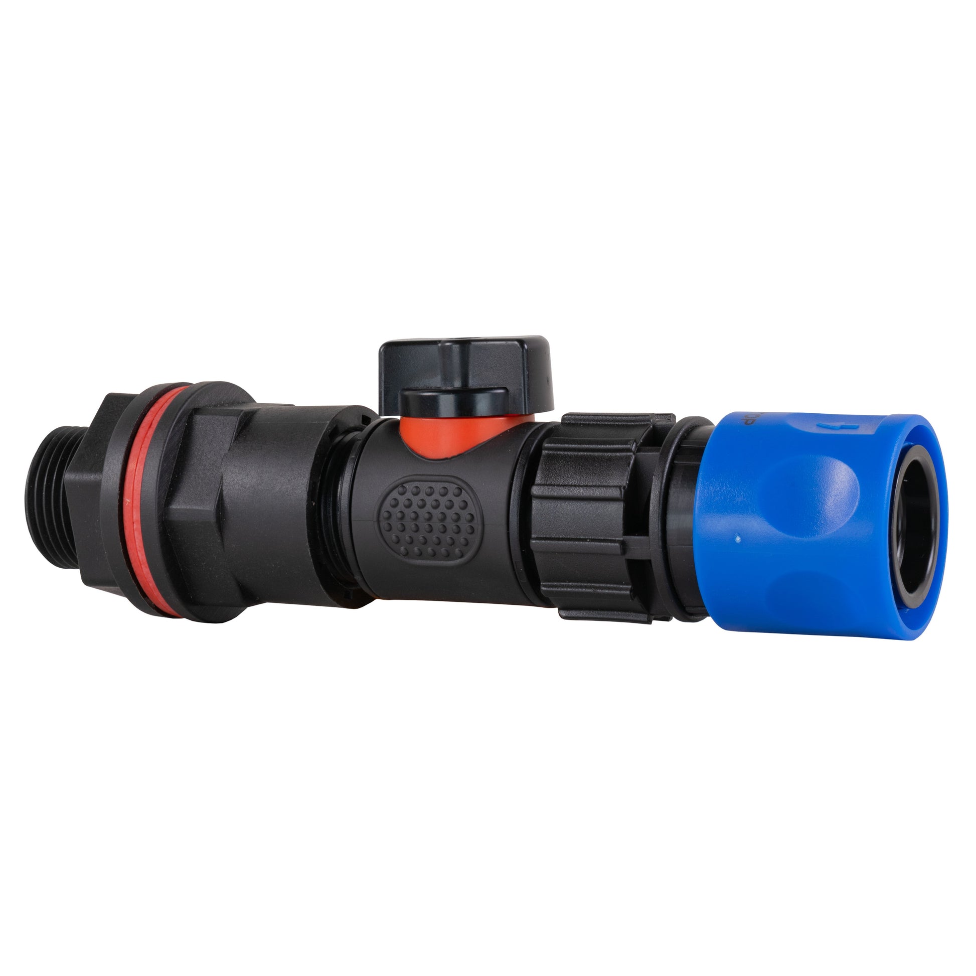 Water Butt Kit 3/4" with In-Line Valve + Female Quick Connector Blue and Drill Bit - Best4Trade-Retail Tech Hose & Fittings