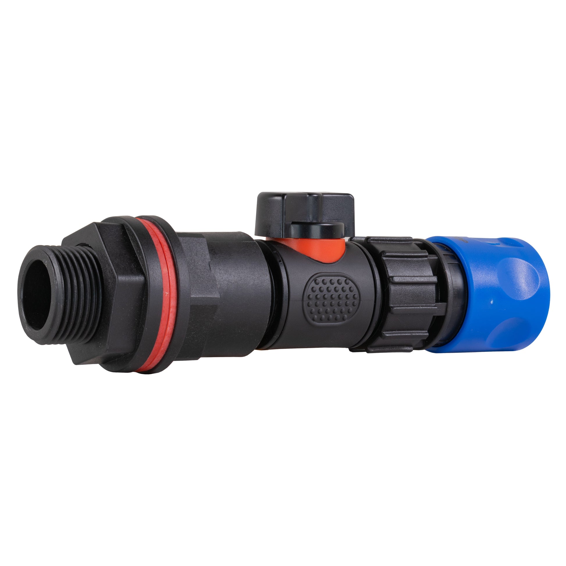 Water Butt Kit 3/4" with In-Line Valve + Female Quick Connector Blue and Drill Bit - Best4Trade-Retail Tech Hose & Fittings