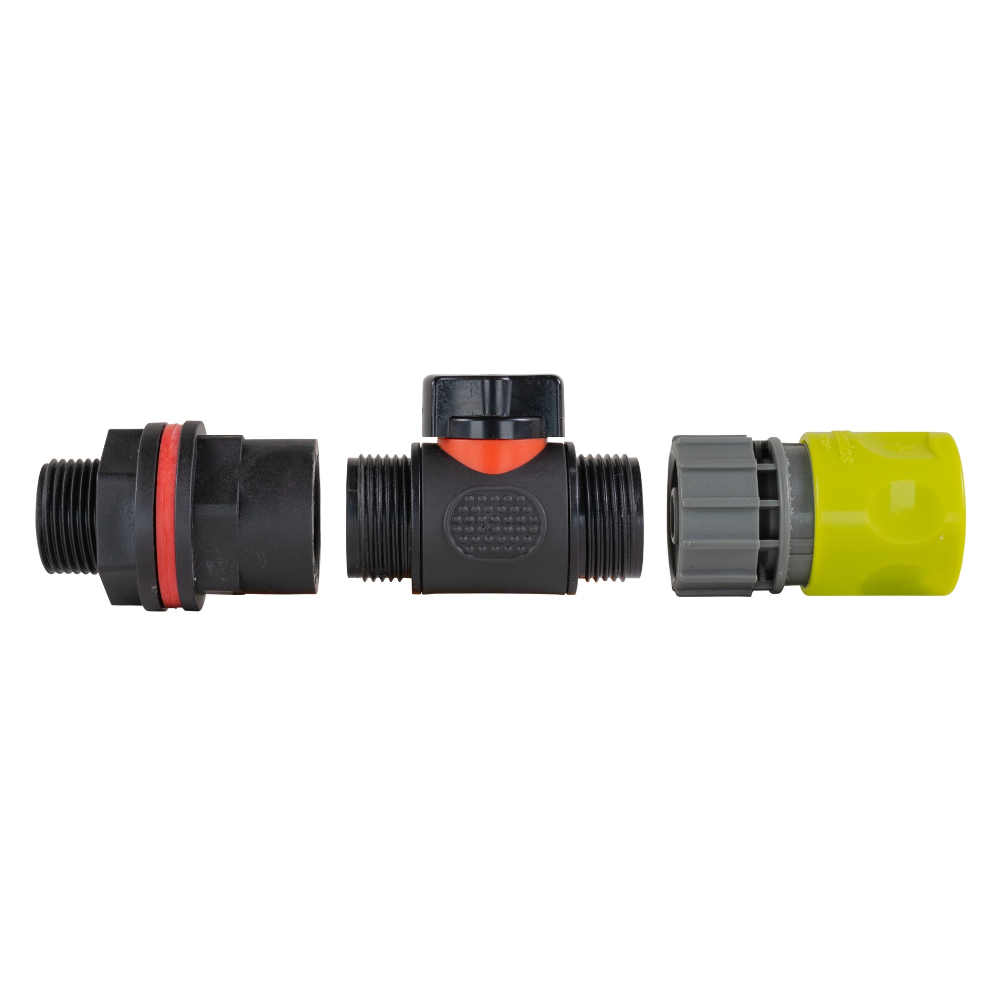 Water Butt Kit 3/4" with In-Line Valve + Female Quick Connector Lime and Drill Bit - Best4Trade-Retail Tech Hose & Fittings