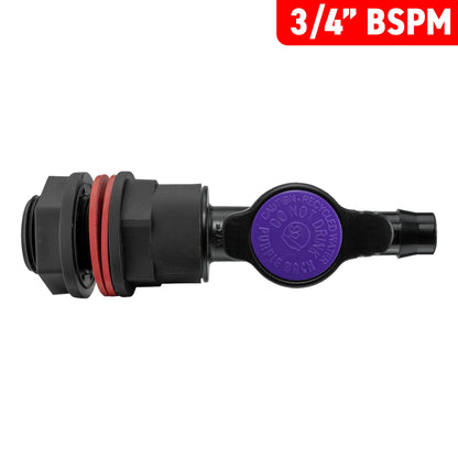 Water Butt Kit 3/4" with 13mm Barb Irrigation Valve - Best4Trade-Retail Tech Hose & Fittings