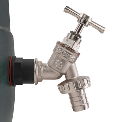 Water Butt Kit 3/4" with Nickel Plated Barbed Tap - Best4Trade-Retail Tech Hose & Fittings