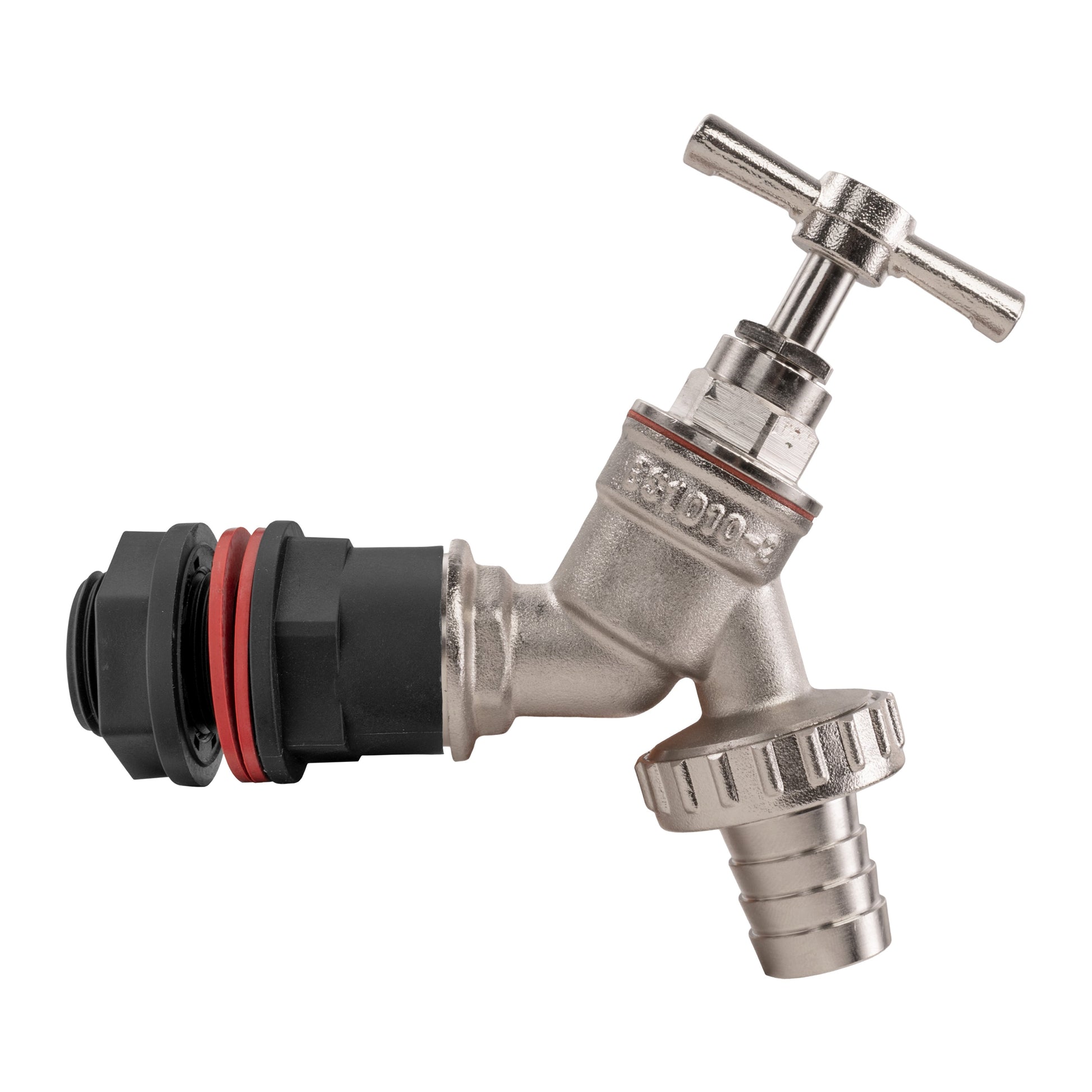 Water Butt Kit 3/4" with Nickel Plated Barbed Tap and Drill Bit - Best4Trade-Retail Tech Hose & Fittings