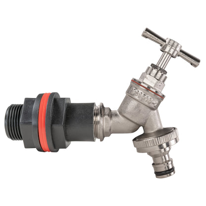 Water Butt Kit 3/4" with Nickel Plated Quick Connect Tap - Best4Trade-Retail Tech Hose & Fittings