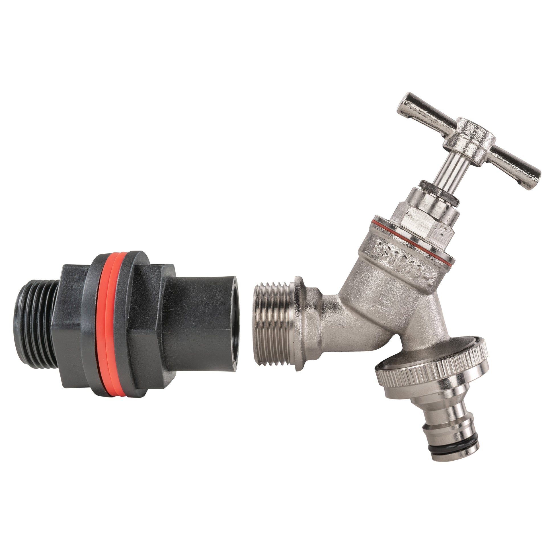 Water Butt Kit 3/4" with Nickel Plated Quick Connect Tap and Drill Bit - Best4Trade-Retail Tech Hose & Fittings