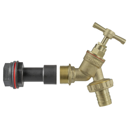 Water Butt Extension Kit 1/2" with Brass Barbed Tap - Best4Trade-Retail Tech Hose & Fittings