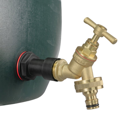 Water Butt Extension Kit 1/2" with Brass Quick Connect Tap and Drill Bit - Best4Trade-Retail Tech Hose & Fittings