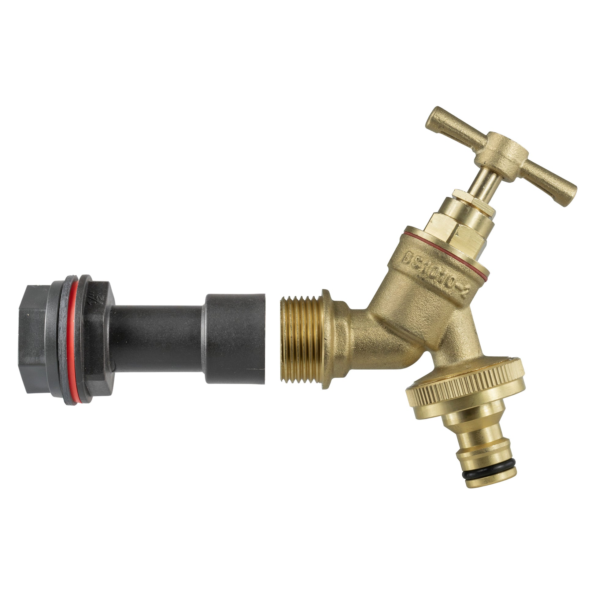Water Butt Extension Kit 1/2" with Brass Quick Connect Tap and Drill Bit - Best4Trade-Retail Tech Hose & Fittings