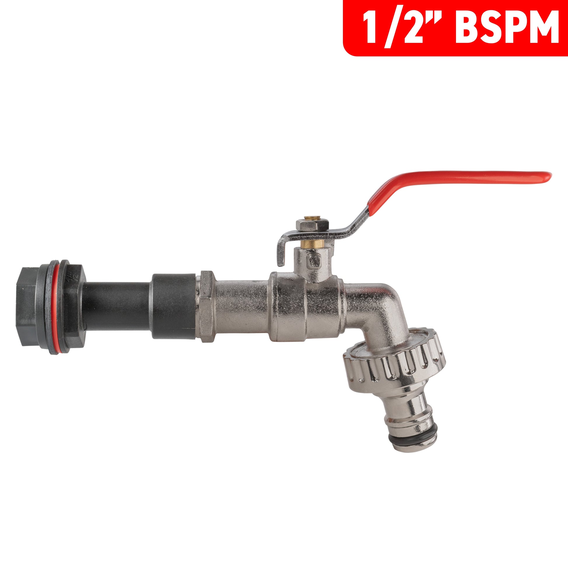 Water Butt Extension Kit 1/2" with Quick Connect Lever Tap and Drill Bit - Best4Trade-Retail Tech Hose & Fittings