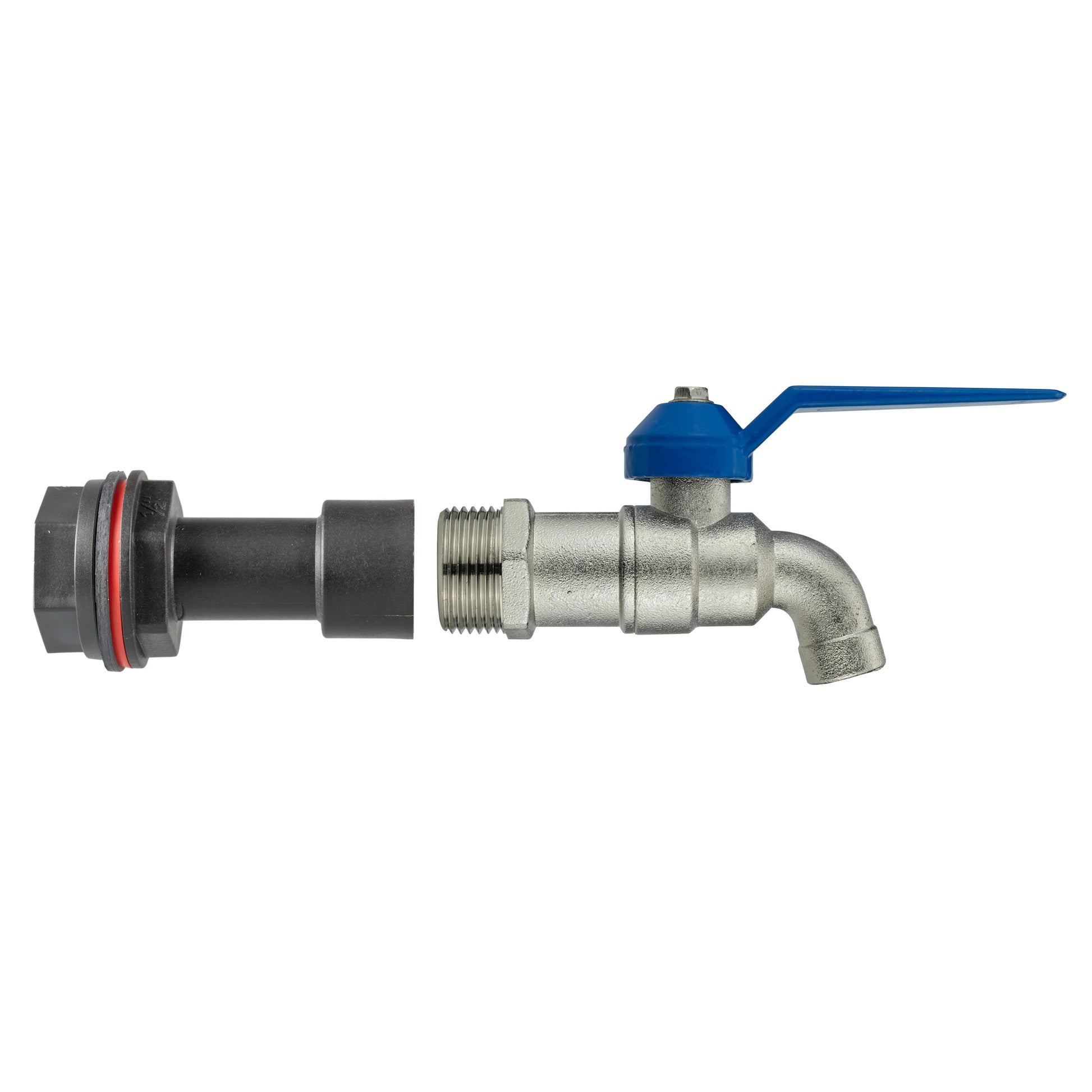 Water Butt Extension Kit 1/2" with Simple Lever Tap and Drill Bit - Best4Trade-Retail Tech Hose & Fittings