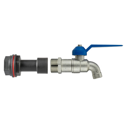 Water Butt Extension Kit 1/2" with Simple Lever Tap and Drill Bit - Best4Trade-Retail Tech Hose & Fittings