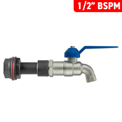 Water Butt Extension Kit 1/2" with Simple Lever Tap and Drill Bit - Best4Trade-Retail Tech Hose & Fittings