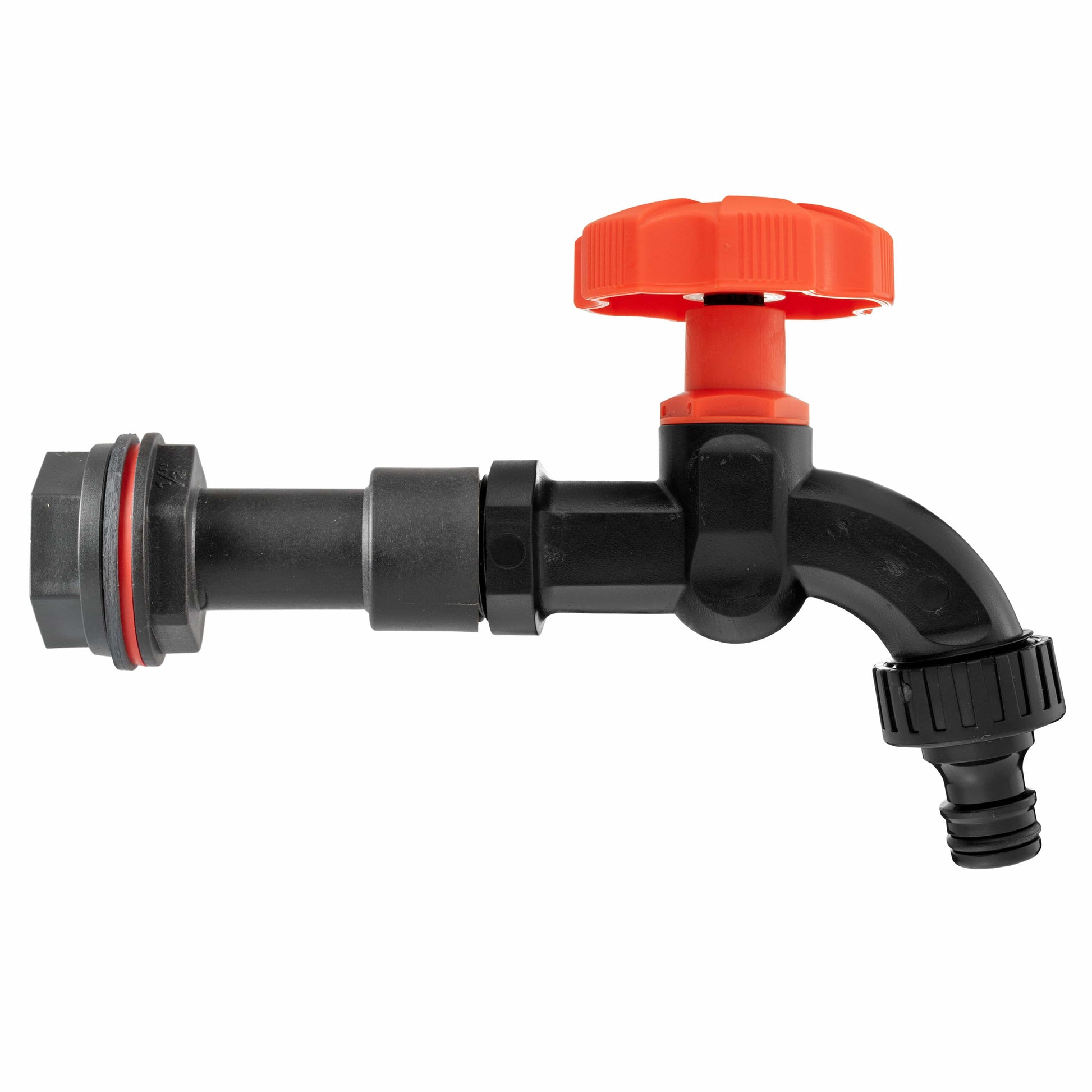 Water Butt Extension Kit 1/2" with Black Dial Tap and Drill Bit - Best4Trade-Retail Tech Hose & Fittings