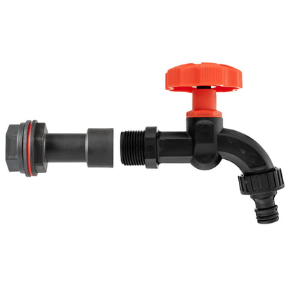 Water Butt Extension Kit 1/2" with Black Dial Tap - Best4Trade-Retail Tech Hose & Fittings