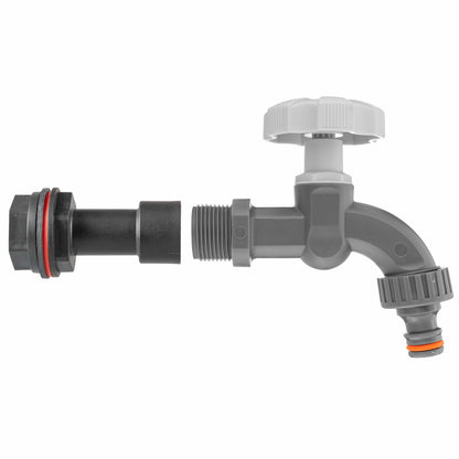 Water Butt Extension Kit 1/2" with Grey Dial Tap - Best4Trade-Retail Tech Hose & Fittings