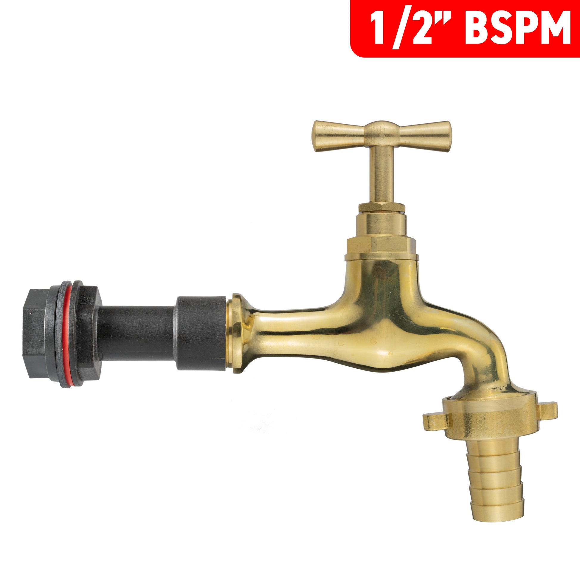 Water Butt Extension Kit 1/2" with 13mm Barbed Polished Brass Tap - Best4Trade-Retail Tech Hose & Fittings