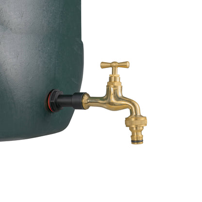 Water Butt Extension Kit 1/2" with Quick Connect Polished Brass Tap and Drill Bit - Best4Trade-Retail Tech Hose & Fittings