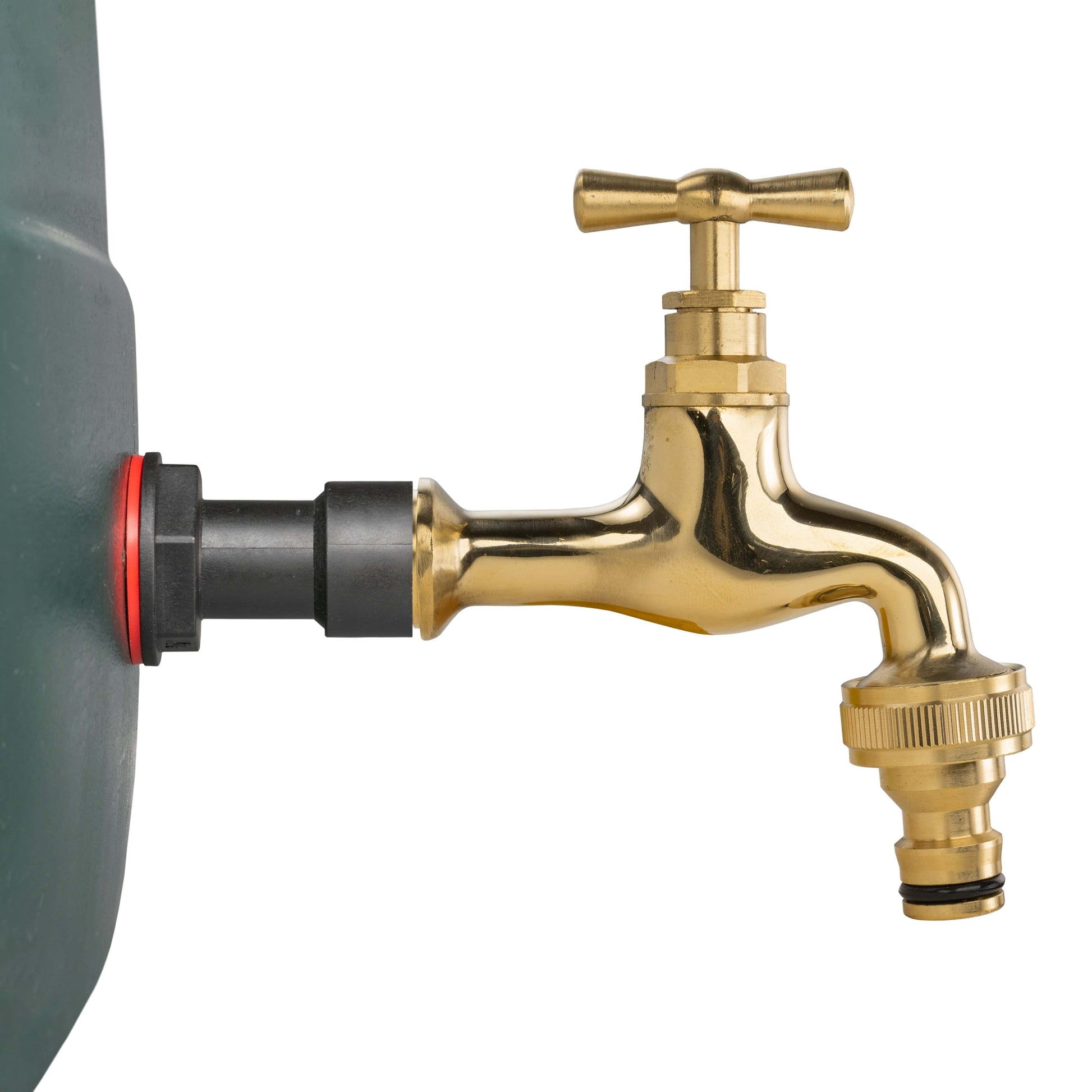Water Butt Extension Kit 1/2" with Quick Connect Polished Brass Tap and Drill Bit - Best4Trade-Retail Tech Hose & Fittings
