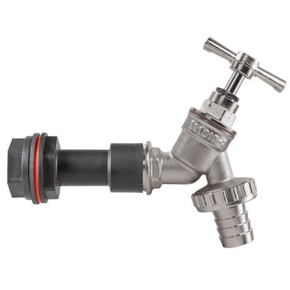 Water Butt Extension Kit 1/2" with Nickel Plated Barbed Tap - Best4Trade-Retail Tech Hose & Fittings