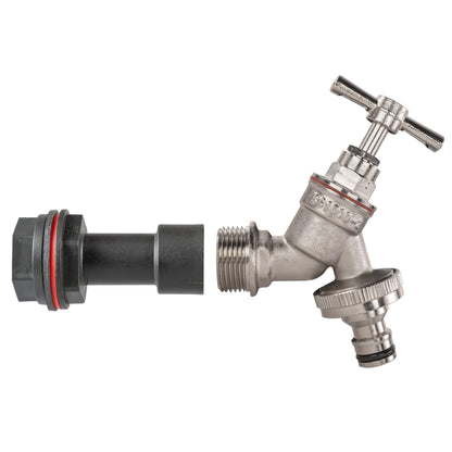 Water Butt Extension Kit 1/2" with Nickel Plated Quick Connect Tap - Best4Trade-Retail Tech Hose & Fittings