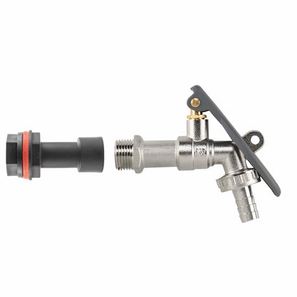 Water Butt Extension Kit 1/2" with Lever Tap Hose Barb and Lever Lock and Drill Bit - Best4Trade-Retail Garden watering