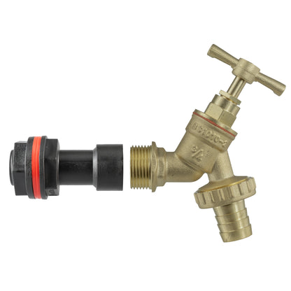 Water Butt Extension Kit 3/4" with Brass Barbed Tap and Drill Bit - Best4Trade-Retail Tech Hose & Fittings