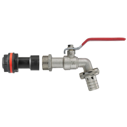 Water Butt Extension Kit 3/4" with Barbed Lever Tap and Drill Bit - Best4Trade-Retail Tech Hose & Fittings