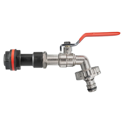 Water Butt Extension Kit 3/4" with Quick Connect Lever Tap and Drill Bit - Best4Trade-Retail Tech Hose & Fittings
