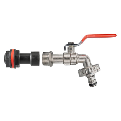 Water Butt Extension Kit 3/4" with Quick Connect Lever Tap and Drill Bit - Best4Trade-Retail Tech Hose & Fittings