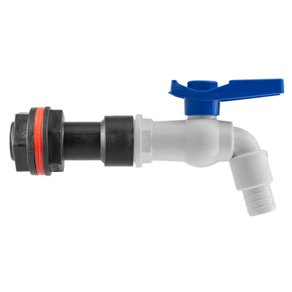 Water Butt Extension Kit 3/4" with White PVC Tap and Drill Bit - Best4Trade-Retail Tech Hose & Fittings
