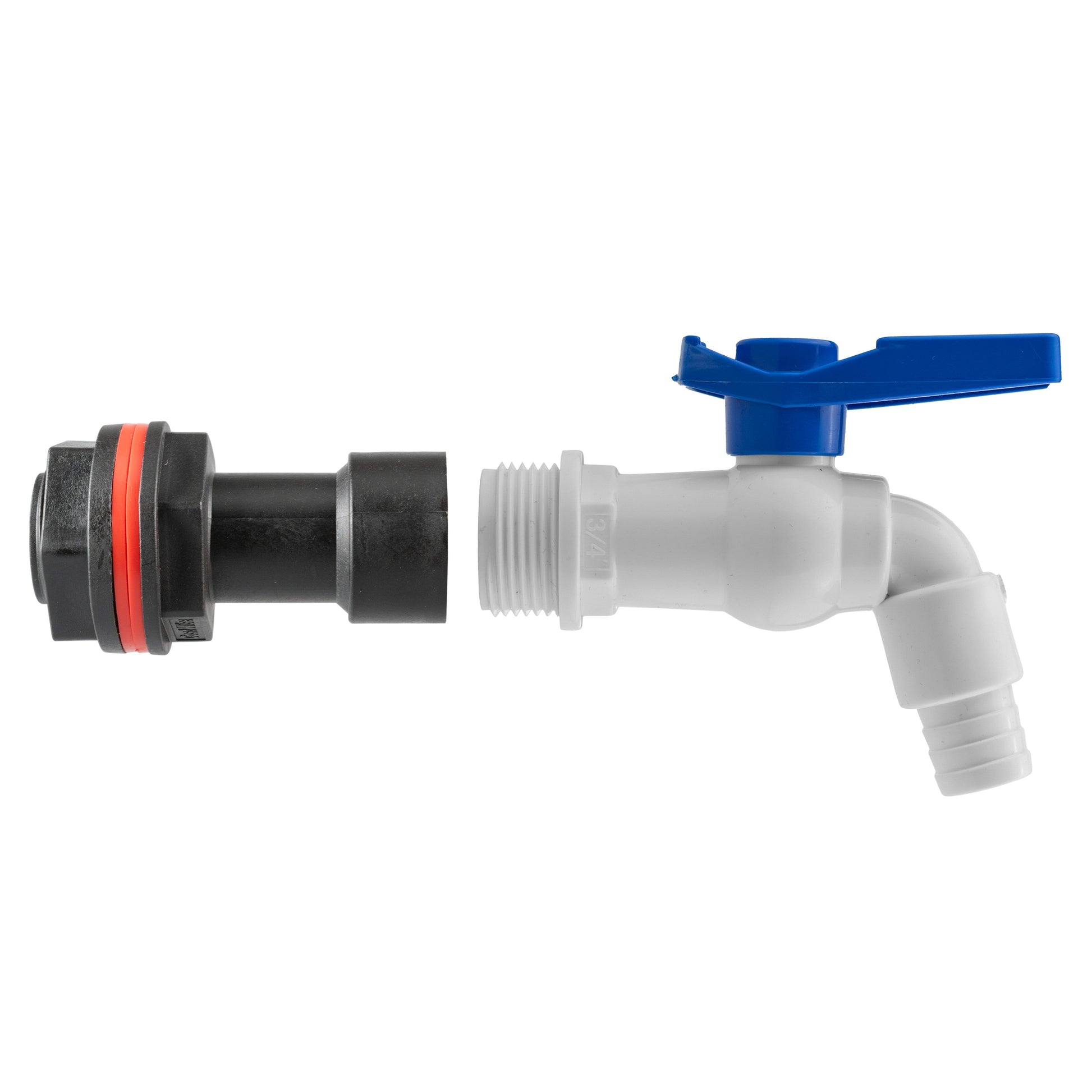 Water Butt Extension Kit 3/4" with White PVC Tap and Drill Bit - Best4Trade-Retail Tech Hose & Fittings
