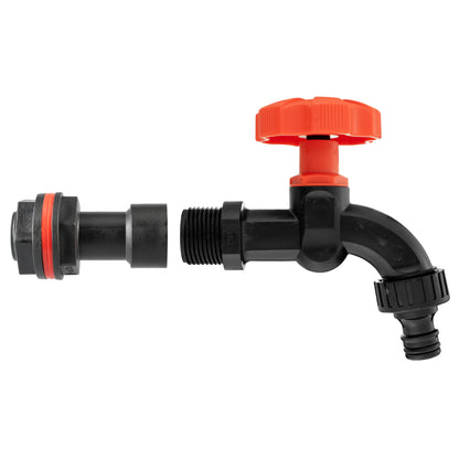 Water Butt Extension Kit 3/4" with Black Dial Tap - Best4Trade-Retail Tech Hose & Fittings