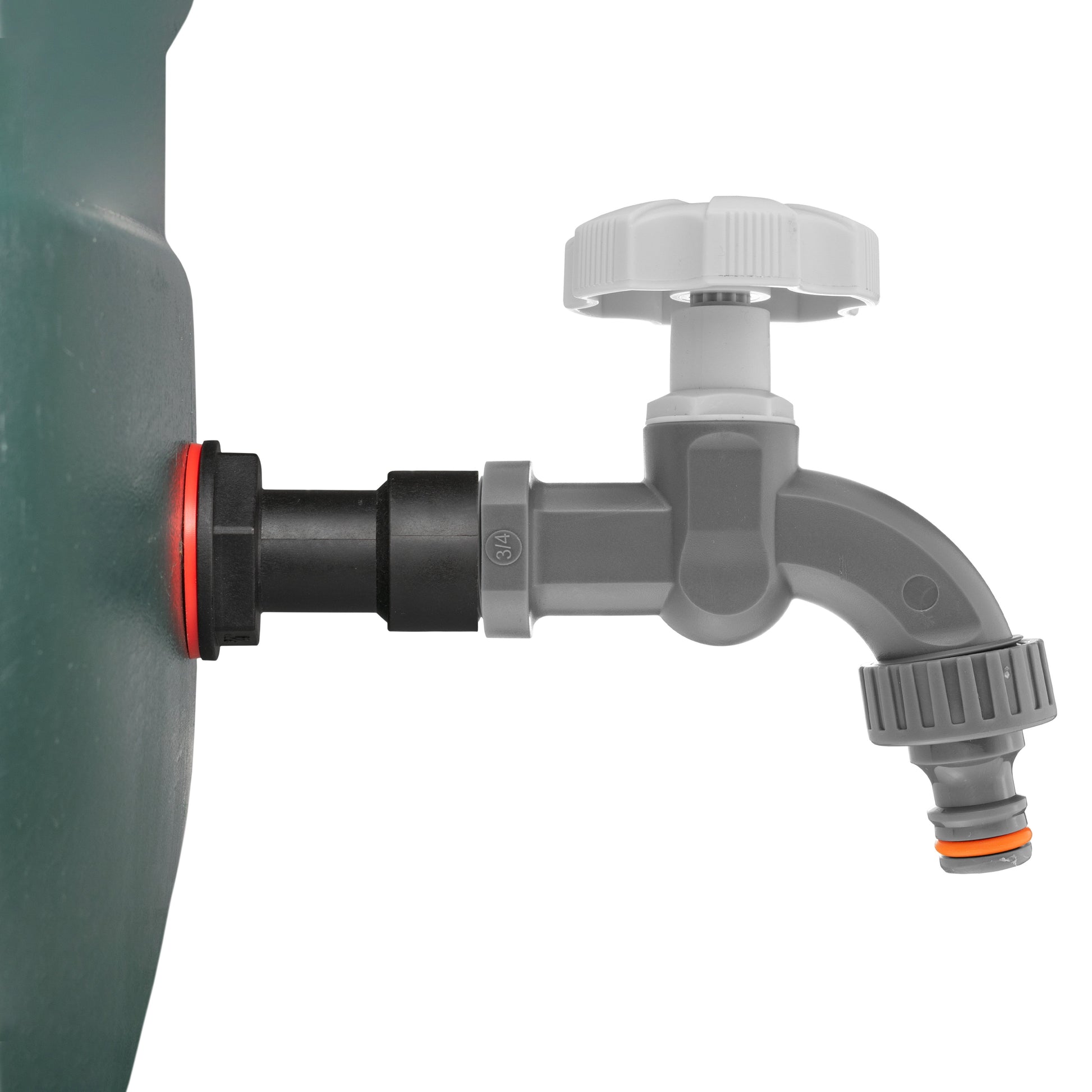 Water Butt Extension Kit 3/4" with Grey Dial Tap - Best4Trade-Retail Tech Hose & Fittings