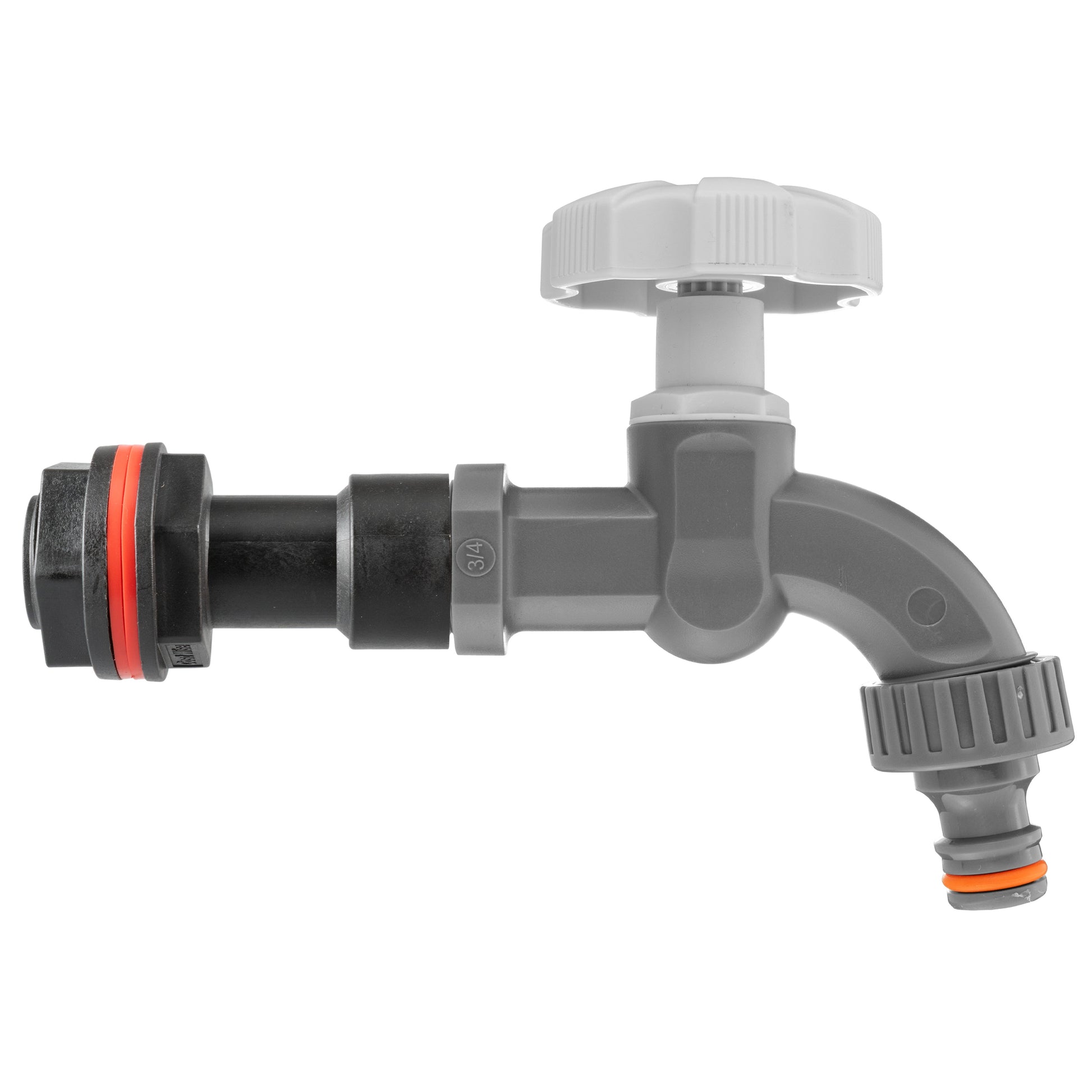 Water Butt Extension Kit 3/4" with Grey Dial Tap and Drill Bit - Best4Trade-Retail Tech Hose & Fittings