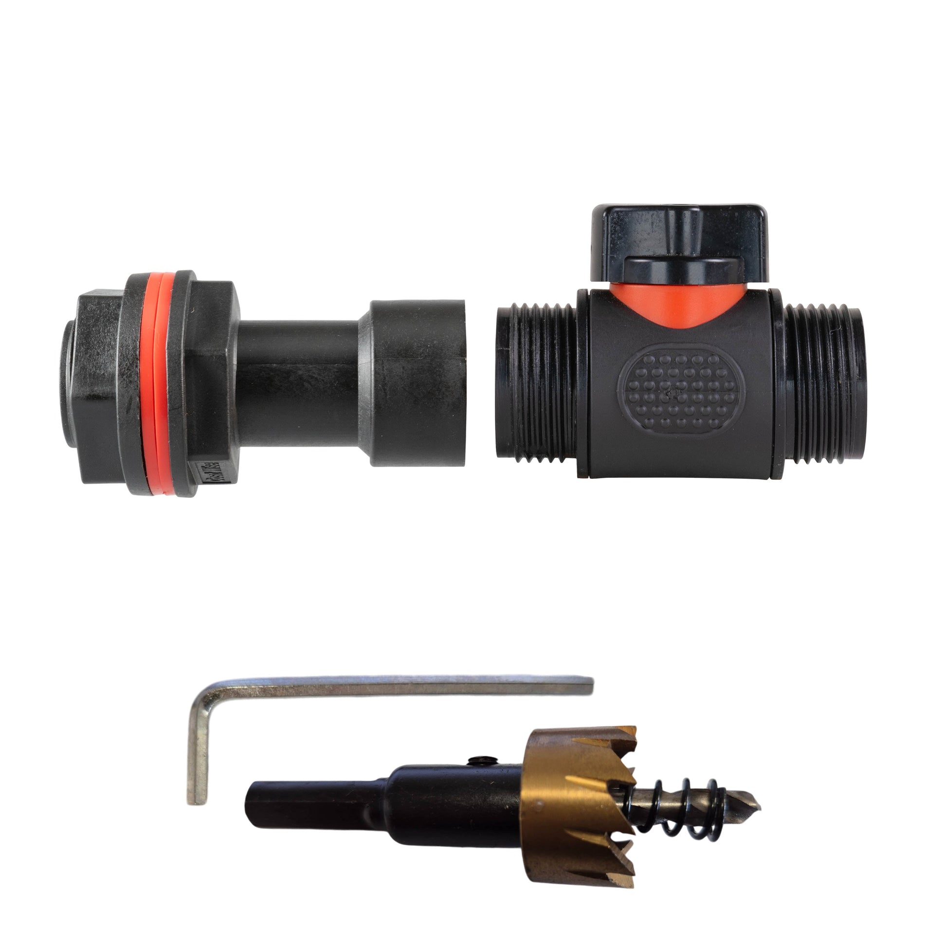 Water Butt Extension Kit 3/4" with 3/4" BSP In-Line Valve and Drill Bit - Best4Trade-Retail Tech Hose & Fittings