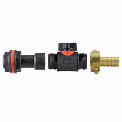 Water Butt Extension Kit 3/4" with In-Line Valve + Brass 1/2" Barb - Best4Trade-Retail Tech Hose & Fittings