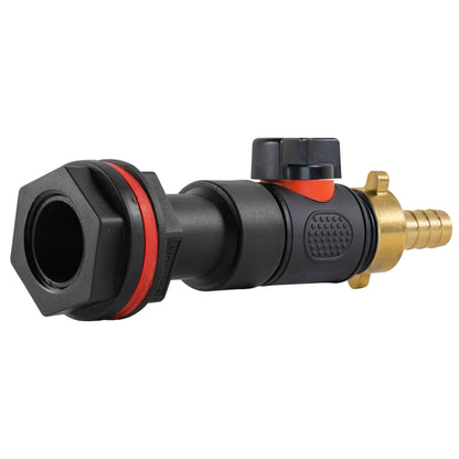 Water Butt Extension Kit 3/4" with In-Line Valve + Brass 1/2" Barb and Drill Bit - Best4Trade-Retail Tech Hose & Fittings