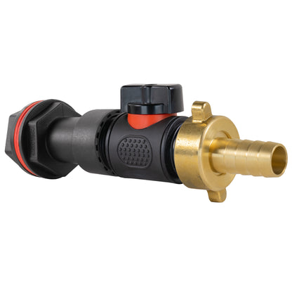 Water Butt Extension Kit 3/4" with In-Line Valve + Brass 1/2" Barb and Drill Bit - Best4Trade-Retail Tech Hose & Fittings