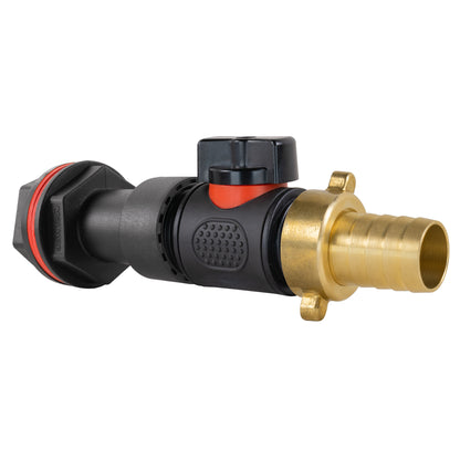 Water Butt Extension Kit 3/4" with In-Line Valve + Brass 3/4" Barb - Best4Trade-Retail Tech Hose & Fittings
