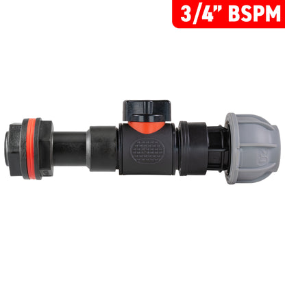 Water Butt Extension Kit 3/4" with In-Line Valve + 20mm MDPE and Drill Bit - Best4Trade-Retail Tech Hose & Fittings