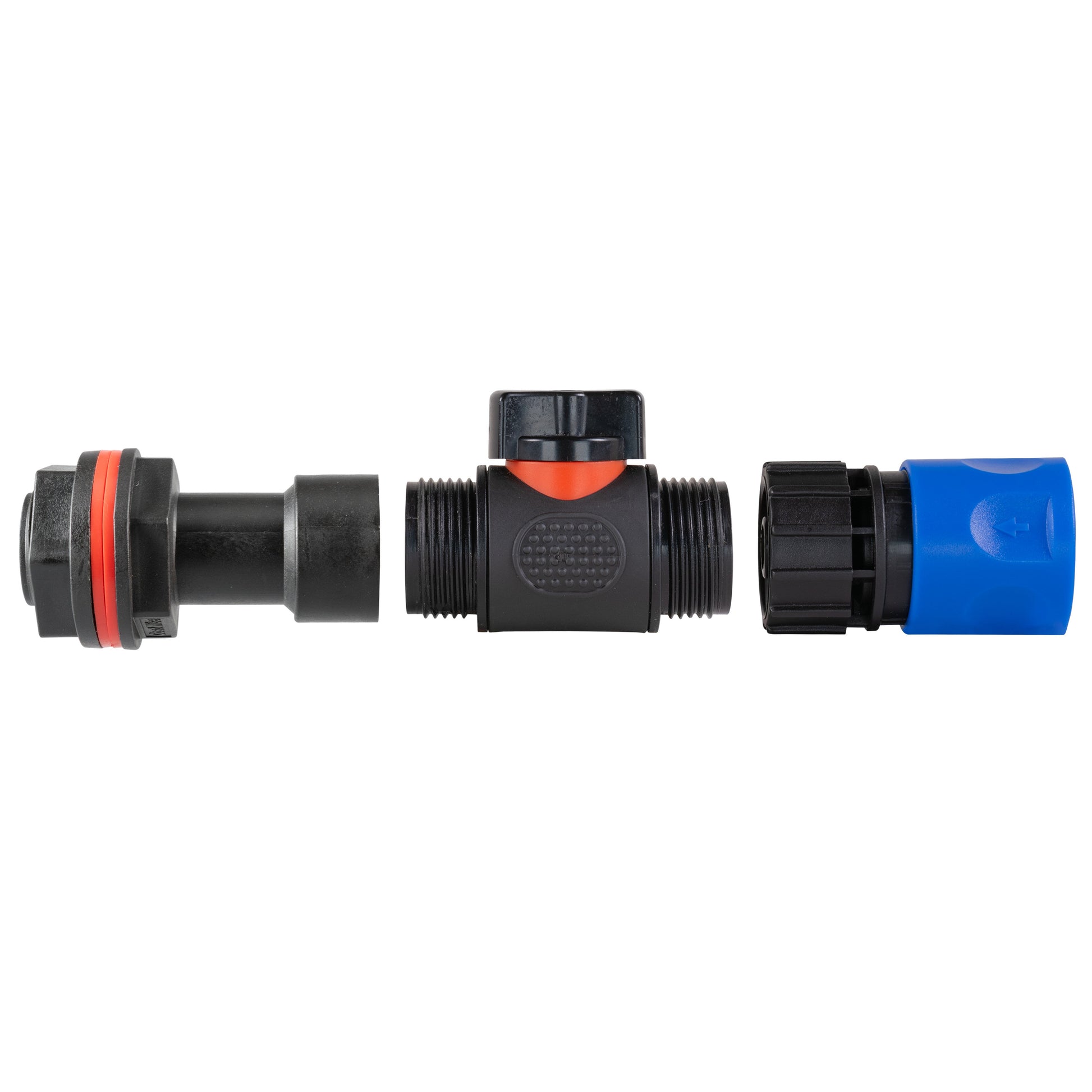 Water Butt Extension Kit 3/4" with In-Line Valve + Female Quick Connector Blue - Best4Trade-Retail Tech Hose & Fittings