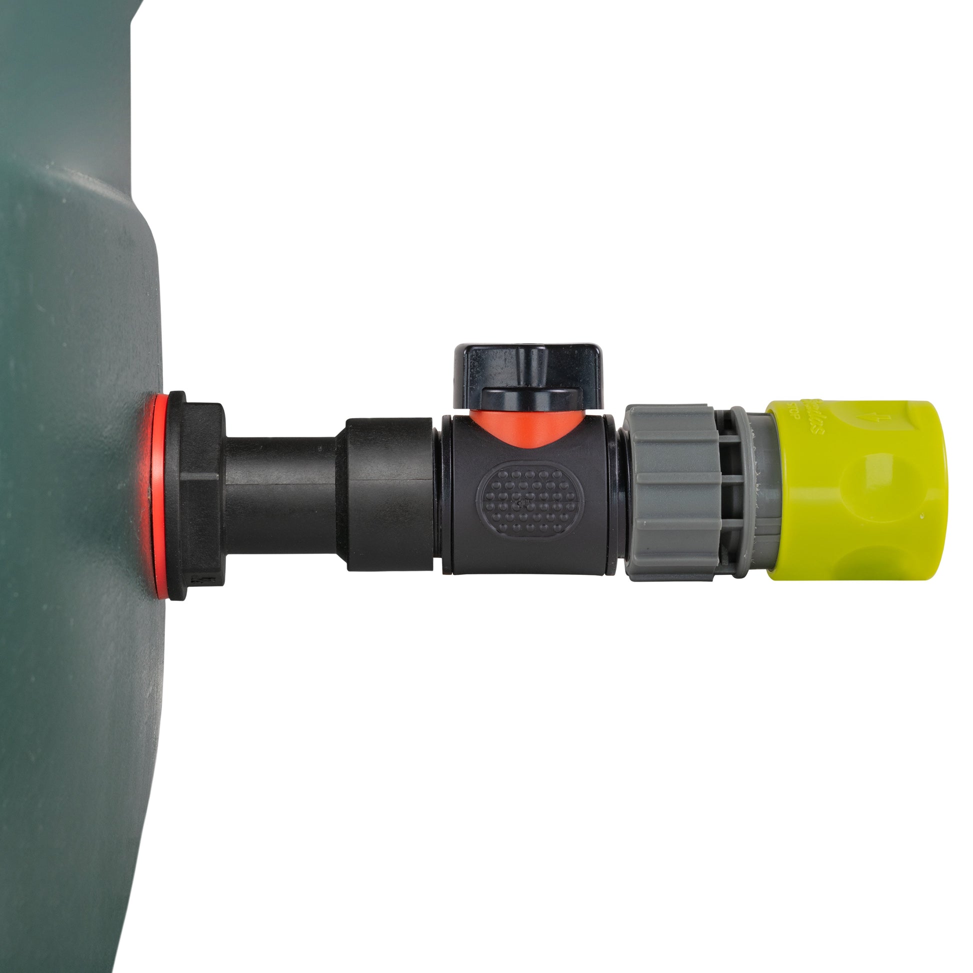 Water Butt Extension Kit 3/4" with In-Line Valve + Female Quick Connector Lime - Best4Trade-Retail Tech Hose & Fittings
