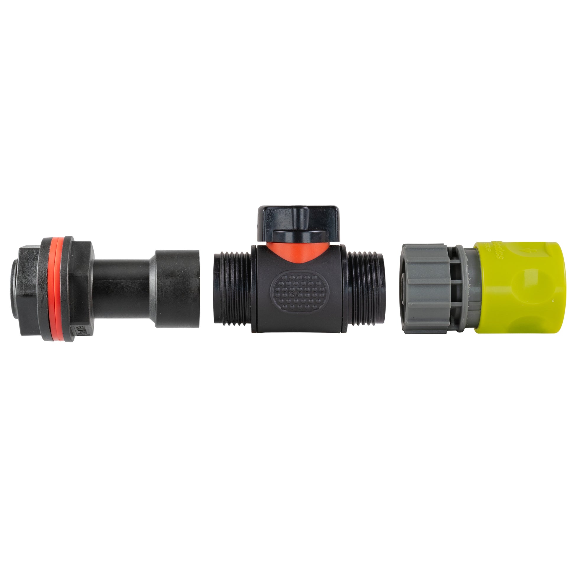 Water Butt Extension Kit 3/4" with In-Line Valve + Female Quick Connector Lime - Best4Trade-Retail Tech Hose & Fittings