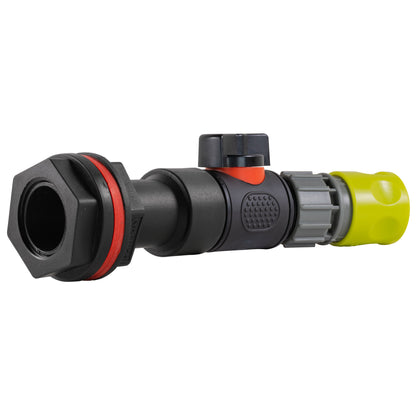 Water Butt Extension Kit 3/4" with In-Line Valve + Female Quick Connector Lime - Best4Trade-Retail Tech Hose & Fittings