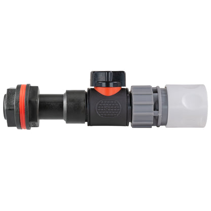 Water Butt Extension Kit 3/4" with In-Line Valve + Female Quick Connector WL and Drill Bit - Best4Trade-Retail Tech Hose & Fittings