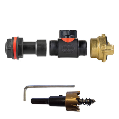 Water Butt Extension Kit 3/4" with In-Line Valve + Geka and Drill Bit - Best4Trade-Retail Tech Hose & Fittings