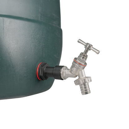 Water Butt Extension Kit 3/4" with Nickel Plated Barbed Tap and Drill Bit - Best4Trade-Retail Tech Hose & Fittings