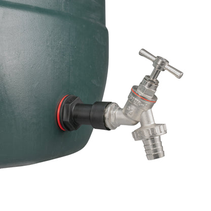 Water Butt Extension Kit 3/4" with Nickel Plated Barbed Tap and Drill Bit - Best4Trade-Retail Tech Hose & Fittings
